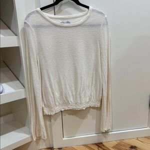Maxwell Cream Long Sleeve Top